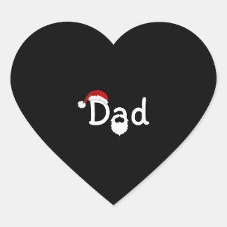 Christmas Dad Heart Sticker