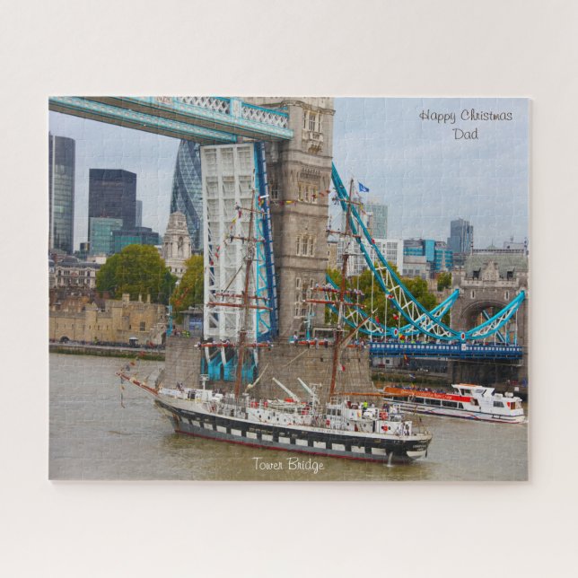 Christmas Dad Tower Bridge Jigsaw Puzzle (Horizontal)