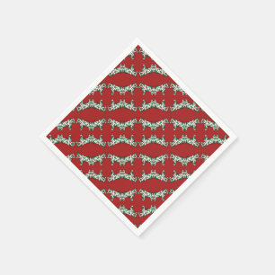 Christmas Dala Horses Napkin