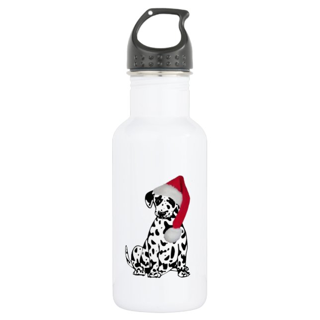 Christmas Dalmatian 532 Ml Water Bottle (Front)