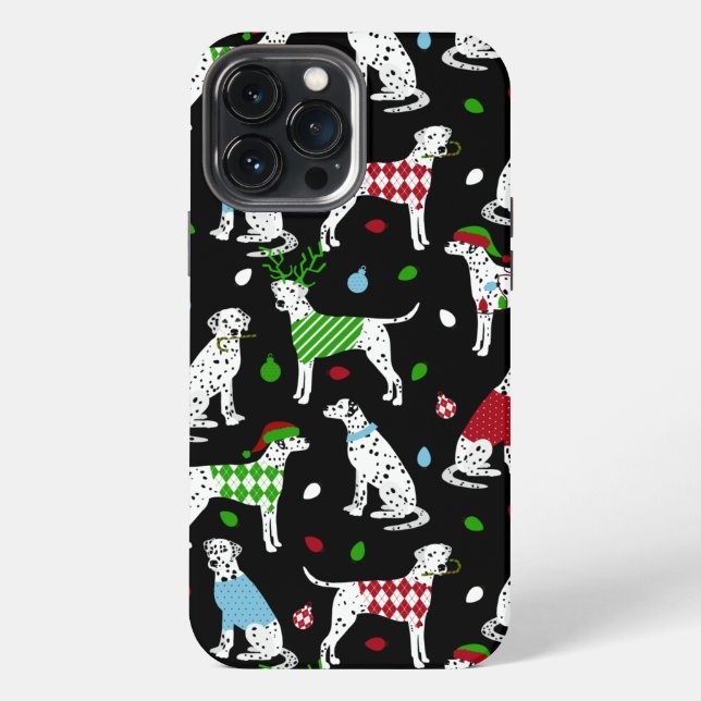Christmas Dalmatian Case-Mate iPhone Case (Back)
