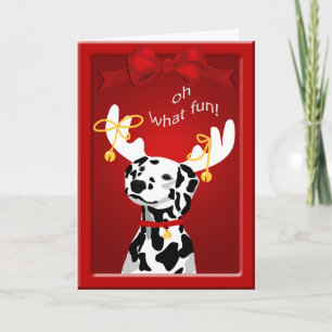 Christmas Dalmatian Dog Card