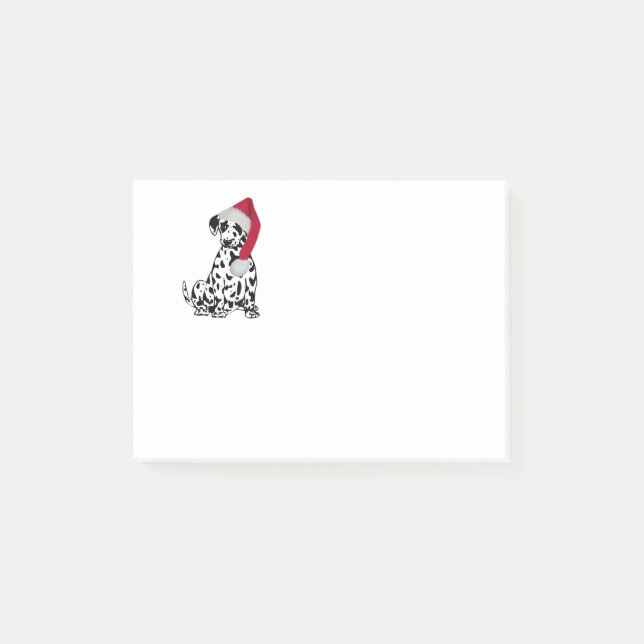 Christmas Dalmatian Dog Post-it Notes (Front)