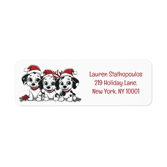 Christmas Dalmatian Dogs (Front)