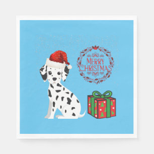 Christmas Dalmatian & gifts paper napkins! Napkin