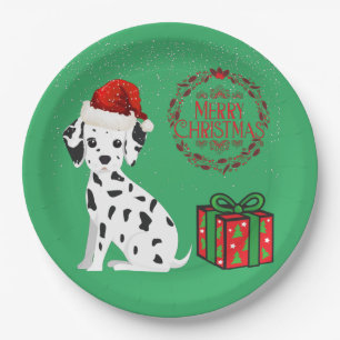 Christmas Dalmatian & gifts paper plates! Paper Plate