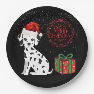Christmas Dalmatian & gifts paper plates! Paper Plate