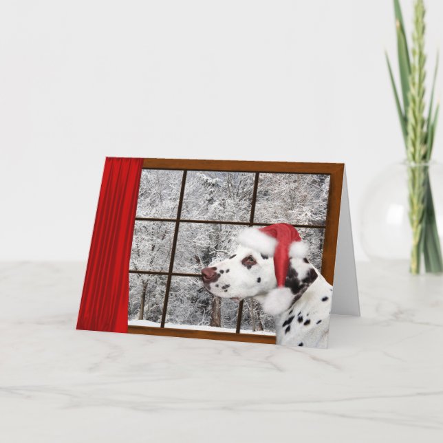 Christmas dalmatian holiday card (Front)