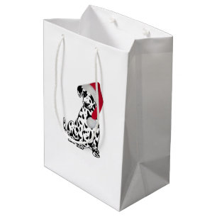 Christmas Dalmatian Medium Gift Bag