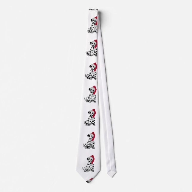 Christmas Dalmatian Tie (Front)