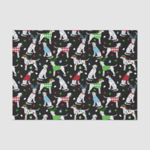 Christmas Dalmatian Tissue Paper