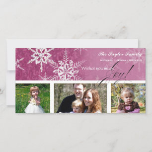 Christmas Damask Snowflake - Card