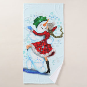Christmas Dancers Bath Towel