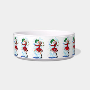 Christmas Dancers Pet Bowl