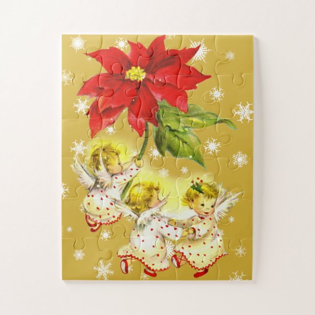 Christmas Dancing Baby Angels Children's Puzzle (Vertical)