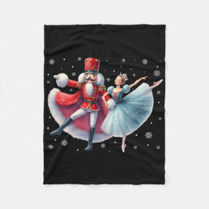 Christmas Dancing Nutcracker Ballet Dance Women Ki Fleece Blanket
