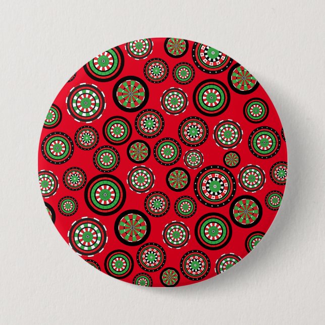 Christmas Dartboards 7.5 Cm Round Badge (Front)