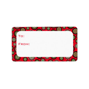 Christmas Dartboards Label
