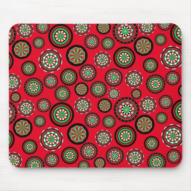 Christmas Dartboards Mouse Pad (Front)