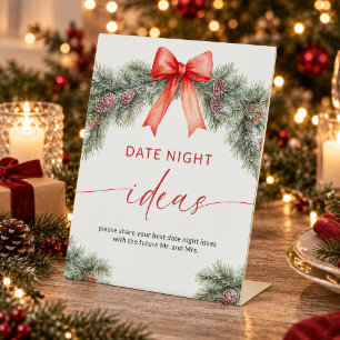 Christmas Date Night Ideas sign