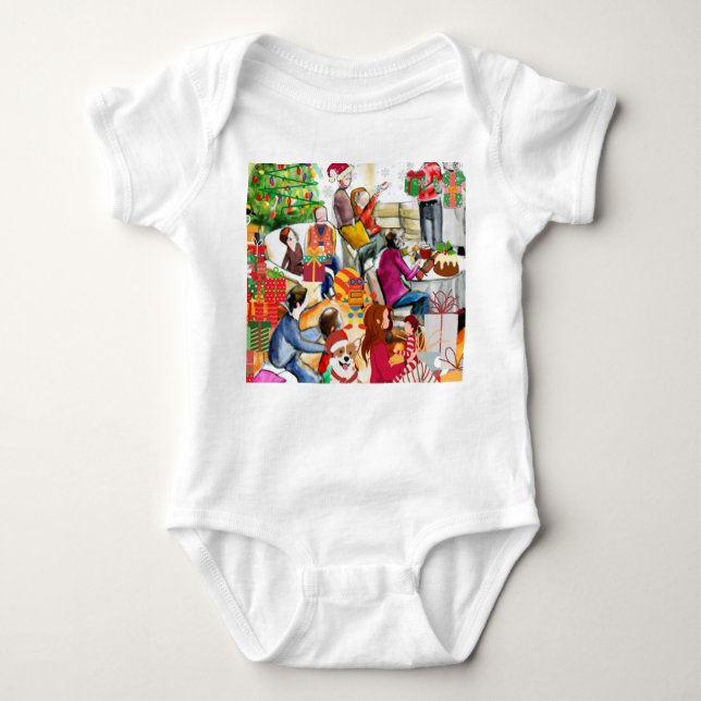 Christmas Day Baby Bodysuit (Front)