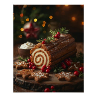 Christmas day dessert Poster