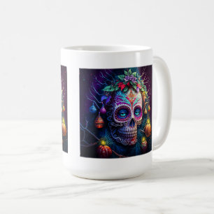 Christmas Day of the Dead Classic Mug, 15 oz Coffee Mug