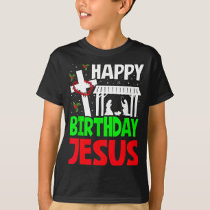 Christmas Day Outfit Happy Birthday Jesus Holiday  T-Shirt