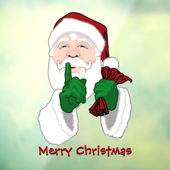 Christmas Decals Custom Santa Clause Window Decal (Sheet 3)