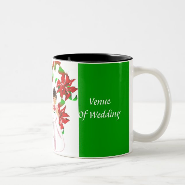 Christmas/December Green Wedding Shower Mug (Right)