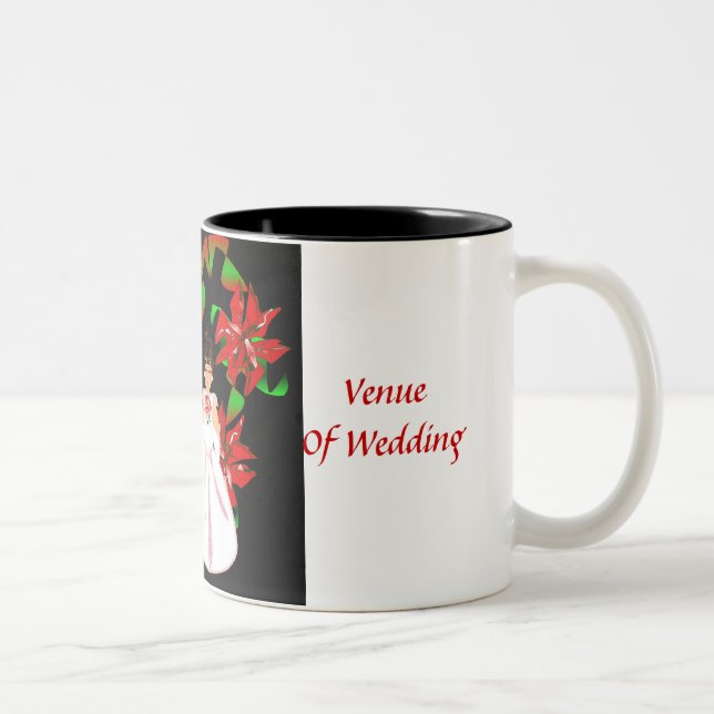 Christmas/December Red Wedding Shower Mug I (Right)