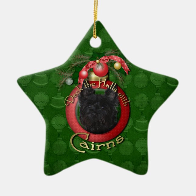 Christmas - Deck the Halls - Cairns - Rosco Ceramic Tree Decoration (Front)