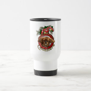 Christmas - Deck the Halls - Cavaliers - Ruby Travel Mug