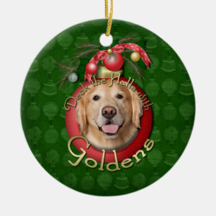 Christmas - Deck the Halls - Goldens - Corona Ceramic Tree Decoration