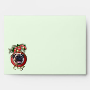 Christmas - Deck the Halls - Pugs Envelopes