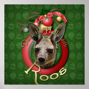 Christmas - Deck the Halls - Roos Poster