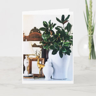 CHRISTMAS DECOR AND CHRISTMAS GREETINGS ALL IN ONE CARD