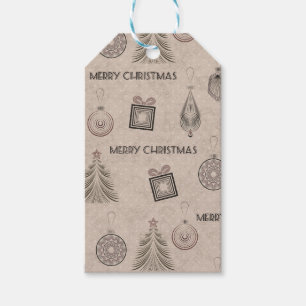 Christmas decor, Christmas, vintage, retro, paper Gift Tags