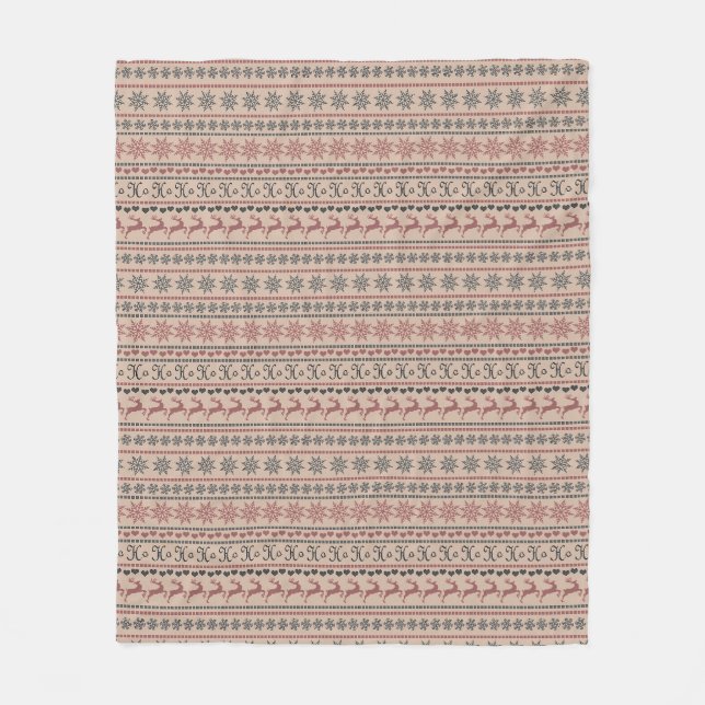 Christmas decor fleece blanket (Front)