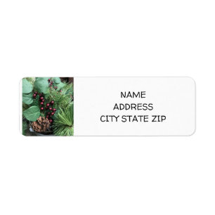 **CHRISTMAS DECOR** RETURN ADDRESS LABEL
