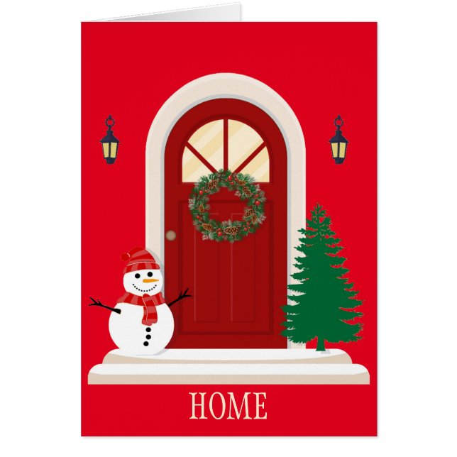 Christmas Decorated Front Door (Front)