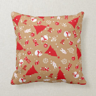Christmas decoration and ornaments pattern cushion