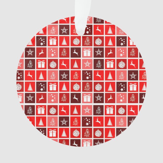 Christmas Decoration Holiday Red Pattern (Front)
