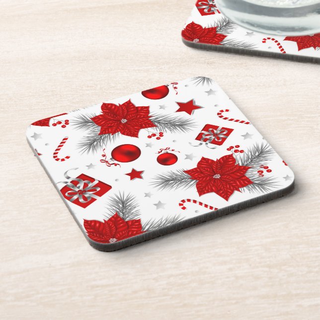 Christmas decoration pattern coaster (Left Side)