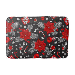 Christmas decoration pattern design bath mat