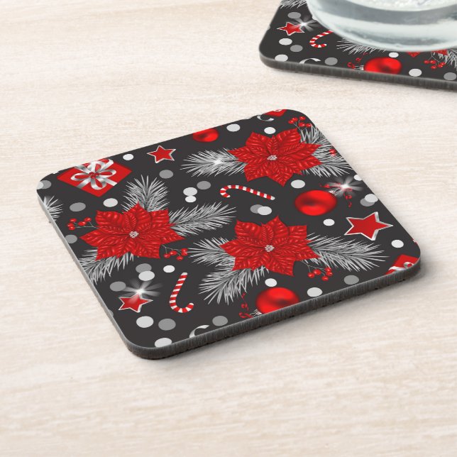 Christmas decoration pattern design coaster (Left Side)