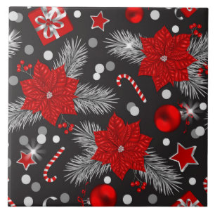 Christmas decoration pattern design tile