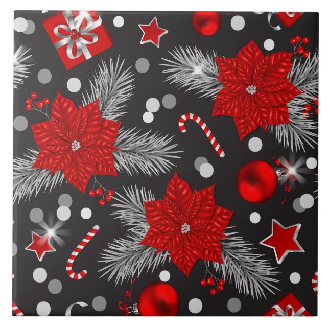 Christmas decoration pattern design tile (Front)