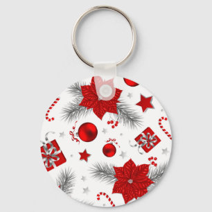 Christmas decoration pattern key ring