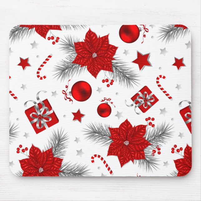 Christmas decoration pattern mouse pad (Front)